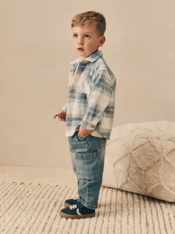 Next Vérification bleue - Ensemble chemise et t-shirt à manches longues (3mois-7ans) Best