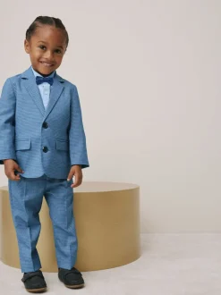 Next Vérification bleue - Ensemble blazer, chemise, pantalon et nœud papillon (3 mois à 9 ans) Discount