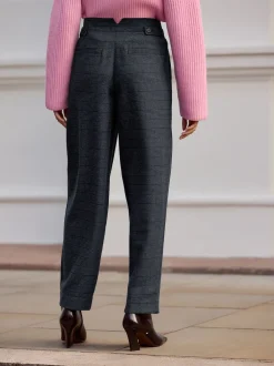 Next Vérification bleue - Pantalons N. Premium Coupe ballon en laine