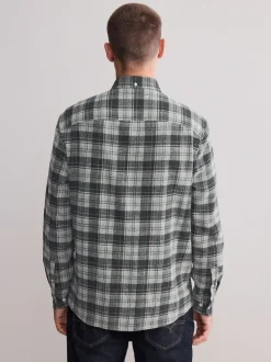 Next - Chemise à carreaux Signature à manches longues Vérification grise Hot