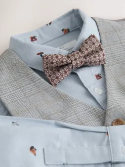 Next Vérification grise - Ensemble gilet, chemise, nœud et cravate (3mois-9ans) Hot