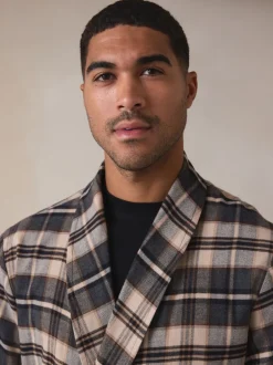 Next Vérification neutre - Robe de chambre tissée Outlet