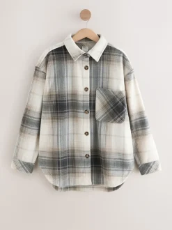 Next Vérification noir/blanc - Veste-chemise polaire Online