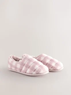 Next Vérification rose - Chaussons matelassés en fausse fourrure Best