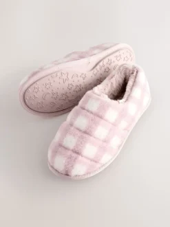 Next Vérification rose - Chaussons matelassés en fausse fourrure Best