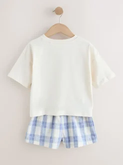 Next Vérification rose/bleu - Lot de 2 pyjamas à bas tissé (3-16ans) New