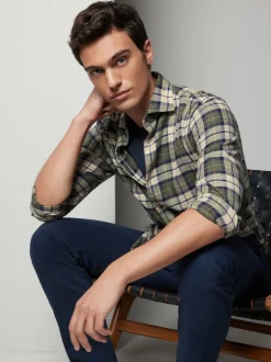 Next Vérification verte - Chemise en flanelle brossée Discount