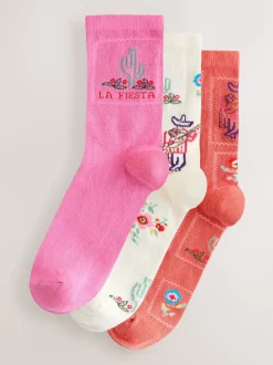 Next Western neutre Texture - Paquet de chaussettes de cheville 3 Best