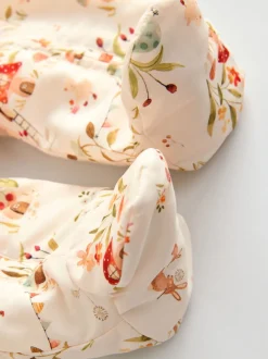 Next Woodland écru imprimé à capuche - Combinaison bébé en nylon (0mois à2ans) Outlet