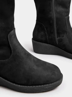 Yours Curve Extra Coupe large Slouch Knee Bottes New