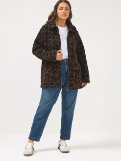 Yours Curve Polaire zippée en borg épais Sale