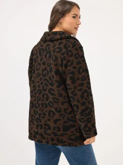 Yours Curve Polaire zippée en borg épais Sale