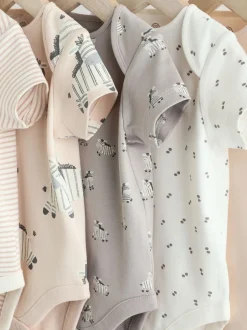 Next Zèbre gris - Lot de bodys à manches courtes pour bébé 100% coton 5 Sale